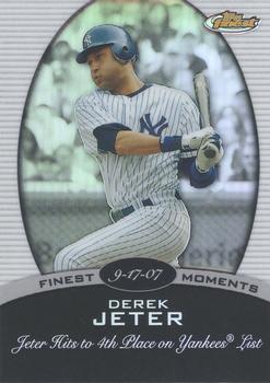2008 Finest - Finest Moments Refractors #FM-DJ Derek Jeter Front