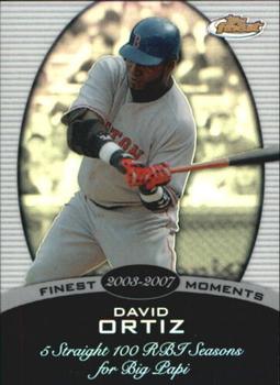 2008 Finest - Finest Moments Refractors #FM-DO David Ortiz Front