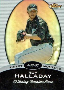 2008 Finest - Finest Moments Refractors #FM-ROH Roy Halladay Front
