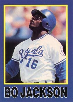 1990 St☆r Big League Yellow & Blue (unlicensed) #NNO Bo Jackson Front