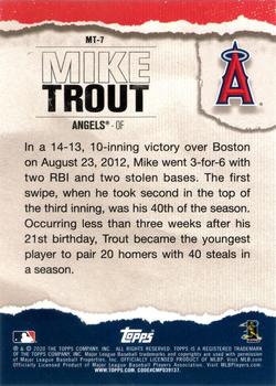 2020 Topps - Topps Player of the Decade: Mike Trout #MT-7 Mike Trout Back