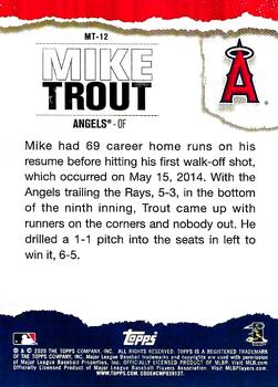 2020 Topps - Topps Player of the Decade: Mike Trout #MT-12 Mike Trout Back