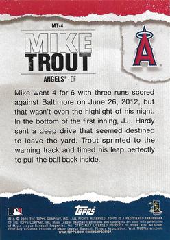 2020 Topps - Topps Player of the Decade: Mike Trout Blue #MT-4 Mike Trout Back