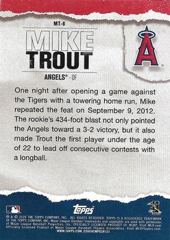 2020 Topps - Topps Player of the Decade: Mike Trout Blue #MT-8 Mike Trout Back