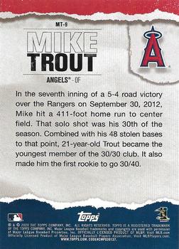 2020 Topps - Topps Player of the Decade: Mike Trout Blue #MT-9 Mike Trout Back