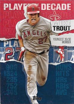 2020 Topps - Topps Player of the Decade: Mike Trout Blue #MT-9 Mike Trout Front