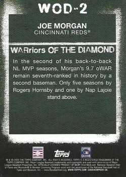 2020 Topps - WARriors of the Diamond #WOD-2 Joe Morgan Back