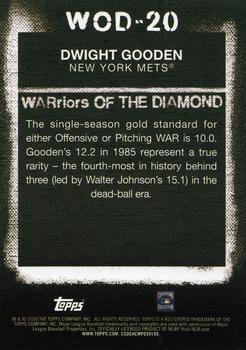2020 Topps - WARriors of the Diamond #WOD-20 Dwight Gooden Back