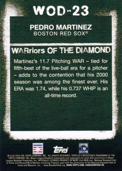 2020 Topps - WARriors of the Diamond #WOD-23 Pedro Martinez Back