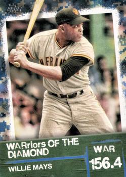 2020 Topps - WARriors of the Diamond Blue #WOD-4 Willie Mays Front
