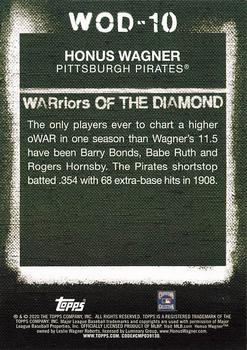 2020 Topps - WARriors of the Diamond Blue #WOD-10 Honus Wagner Back