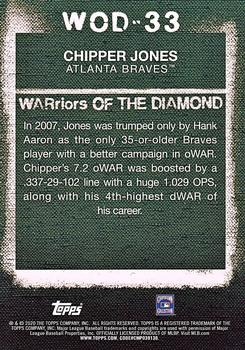 2020 Topps - WARriors of the Diamond Blue #WOD-33 Chipper Jones Back