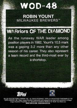 2020 Topps - WARriors of the Diamond Blue #WOD-48 Robin Yount Back
