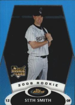 2008 Finest - Refractors Blue #139 Seth Smith Front