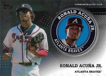 2020 Topps - Topps Player Medallions #TPM-RA Ronald Acuña Jr. Front