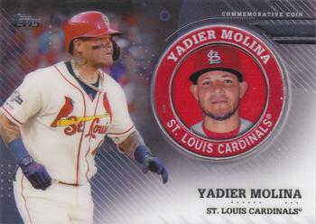 2020 Topps - Topps Player Medallions #TPM-YM Yadier Molina Front