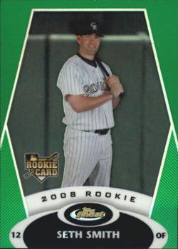 2008 Finest - Refractors Green #139 Seth Smith Front