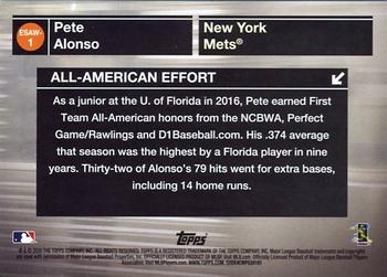 2020 Topps - Empire State Award Winners #ESAW-1 Pete Alonso Back