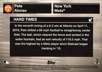 2020 Topps - Empire State Award Winners #ESAW-4 Pete Alonso Back