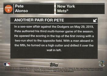 2020 Topps - Empire State Award Winners #ESAW-9 Pete Alonso Back
