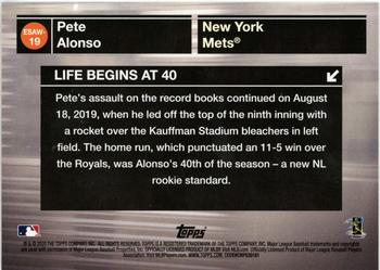 2020 Topps - Empire State Award Winners #ESAW-19 Pete Alonso Back