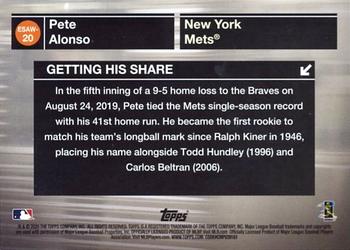 2020 Topps - Empire State Award Winners #ESAW-20 Pete Alonso Back