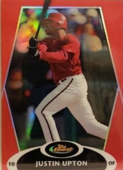 2008 Finest - Refractors Red #2 Justin Upton Front