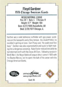 2020 Dreams Fulfilled Negro Leagues Legends #35 Jelly Roll Gardner Back