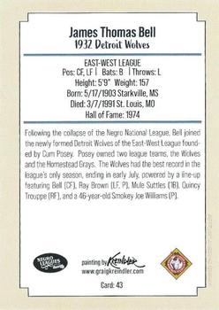 2020 Dreams Fulfilled Negro Leagues Legends #43 Cool Papa Bell Back