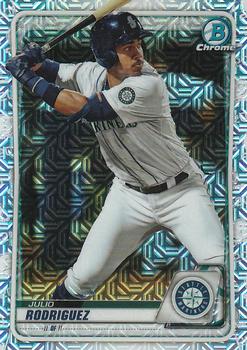 2020 Bowman - Chrome Prospects Mojo Refractor #BCP-19 Julio Rodriguez Front