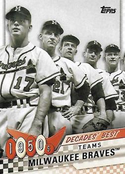 2020 Topps - Decades' Best (Series Two) #DB-8 Milwaukee Braves Front
