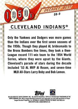 2020 Topps - Decades' Best (Series Two) #DB-9 Cleveland Indians Back