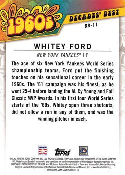 2020 Topps - Decades' Best (Series Two) #DB-11 Whitey Ford Back