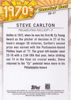 2020 Topps - Decades' Best (Series Two) #DB-37 Steve Carlton Back