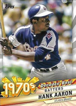 2020 Topps - Decades' Best (Series Two) #DB-50 Hank Aaron Front
