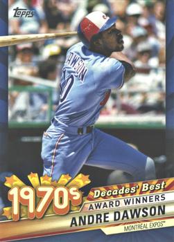 2020 Topps - Decades' Best Blue (Series Two) #DB-33 Andre Dawson Front