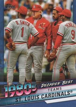 2020 Topps - Decades' Best Blue (Series Two) #DB-53 St. Louis Cardinals Front