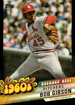 2020 Topps - Decades' Best Black (Series Two) #DB-14 Bob Gibson Front