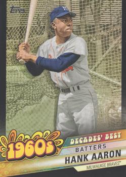2020 Topps - Decades' Best Black (Series Two) #DB-21 Hank Aaron Front