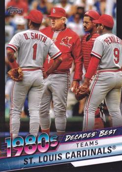 2020 Topps - Decades' Best Black (Series Two) #DB-53 St. Louis Cardinals Front