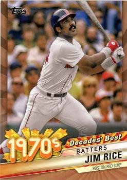 2020 Topps - Decades' Best Gold (Series Two) #DB-42 Jim Rice Front