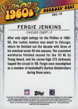2020 Topps - Decades' Best Chrome (Series Two) #DBC-18 Fergie Jenkins Back
