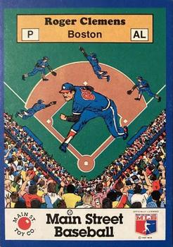1989 Main Street Baseball #NNO Roger Clemens Front