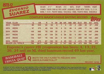 2020 Topps - 1985 Topps Baseball 35th Anniversary (Series Two) #85TB-12 Eugenio Suarez Back