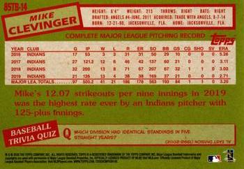 2020 Topps - 1985 Topps Baseball 35th Anniversary (Series Two) #85TB-14 Mike Clevinger Back