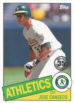 2020 Topps - 1985 Topps Baseball 35th Anniversary (Series Two) #85TB-44 Jose Canseco Front