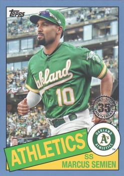 2020 Topps - 1985 Topps Baseball 35th Anniversary Blue (Series Two) #85TB-33 Marcus Semien Front