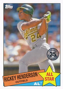 2020 Topps - 1985 Topps Baseball 35th Anniversary All-Stars #85AS-6 Rickey Henderson Front