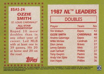 2020 Topps - 1985 Topps Baseball 35th Anniversary All-Stars #85AS-24 Ozzie Smith Back