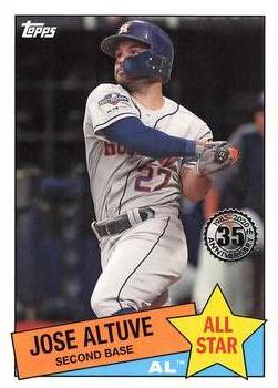 2020 Topps - 1985 Topps Baseball 35th Anniversary All-Stars #85AS-25 Jose Altuve Front